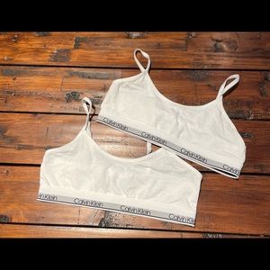 Calvin Klein girls bra lot size 7/8